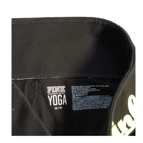 PINK Victoria's Secret Yoga Leggings Women's Size XS Black Pants Gym Workout - Picture 3 of 10